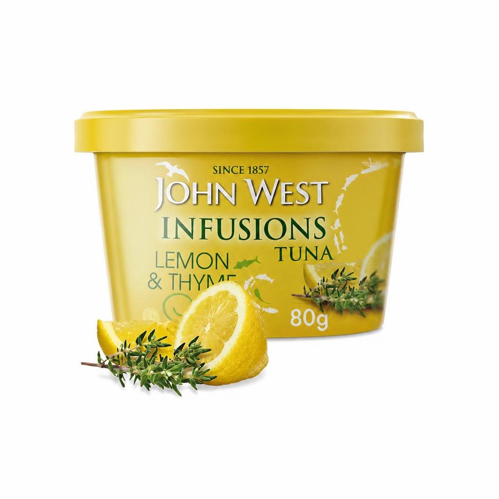 John West Lemon & Thyme No Drain Tuna Infusions 80g