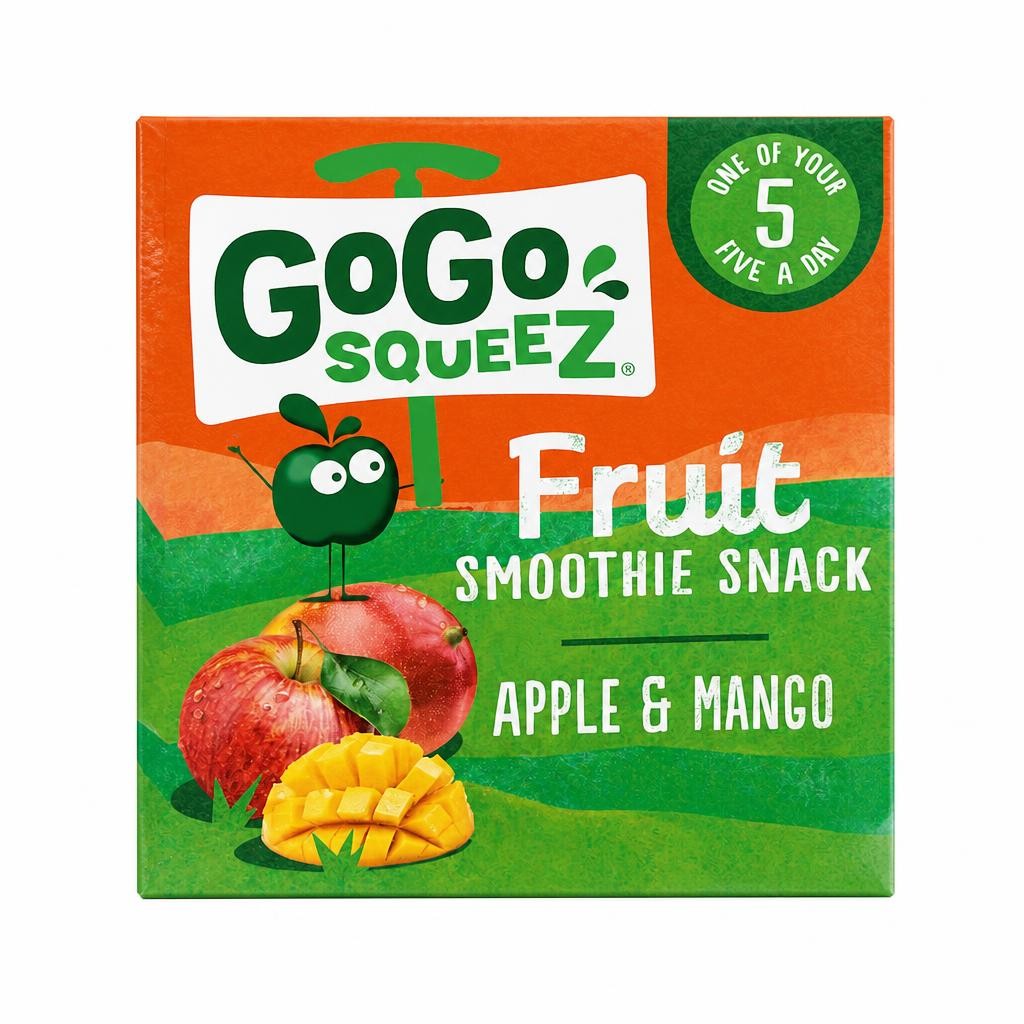 Gogo Squeez Fruit Snack Apple Mango 4X90g