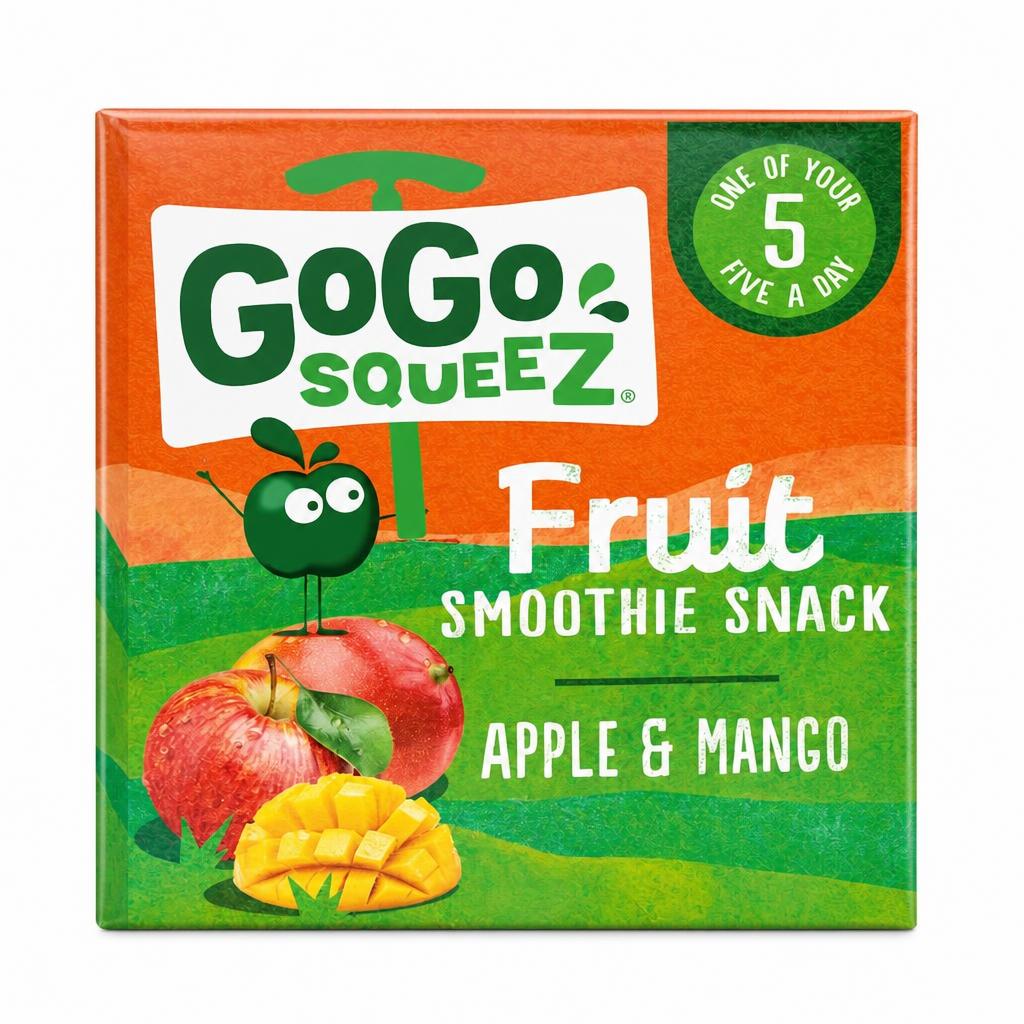 Gogo Squeez Fruit Snack Apple Mango 4X90g