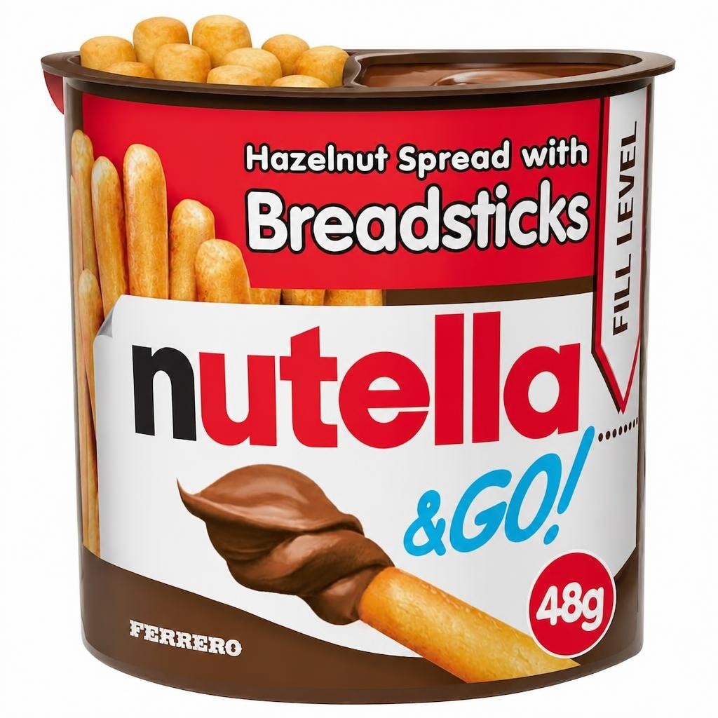 Nutella & Go! Hazelnut Chocolate Spread and Breadsticks Snack Pot 1 x 48g