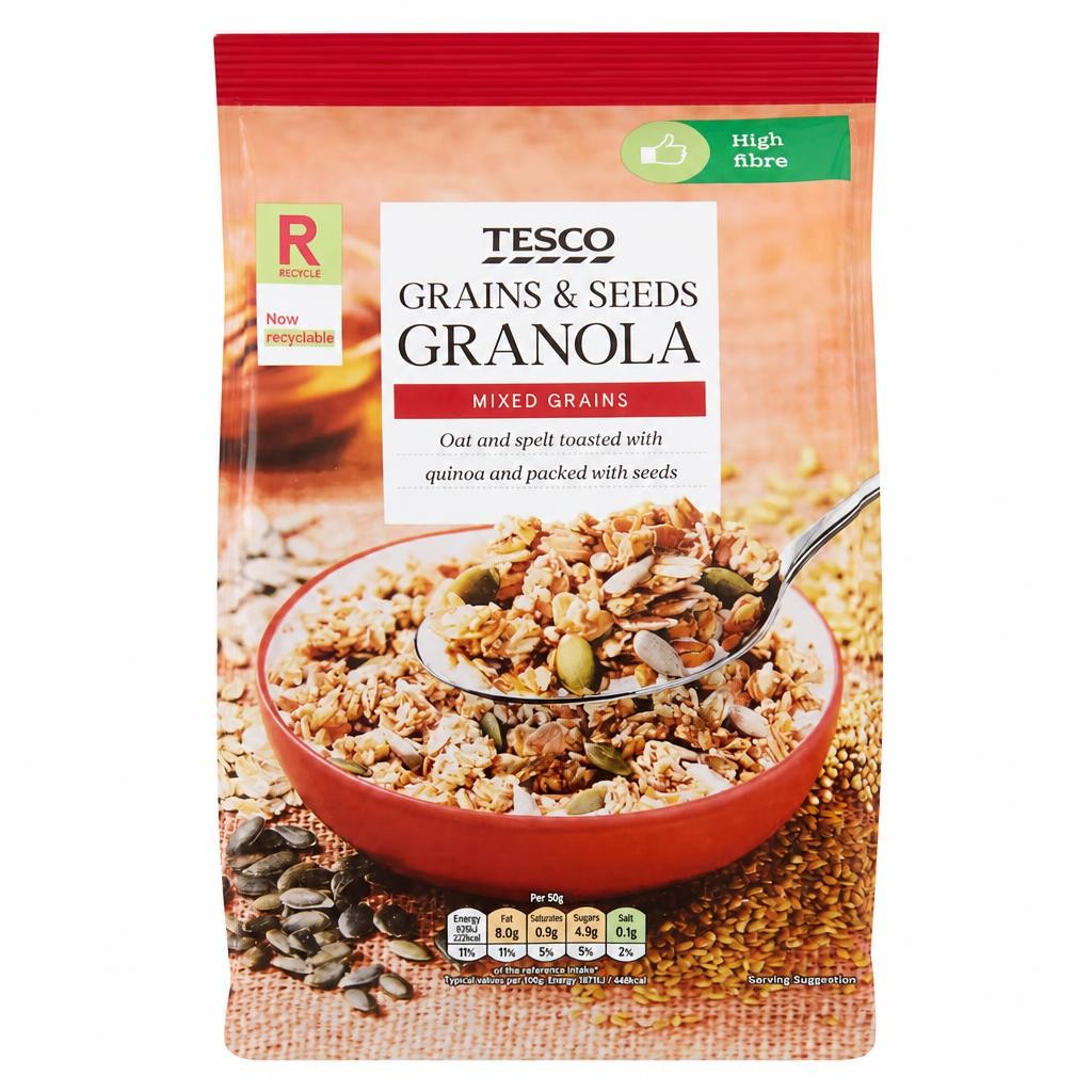Tesco Grains & Seeds Granola 500G