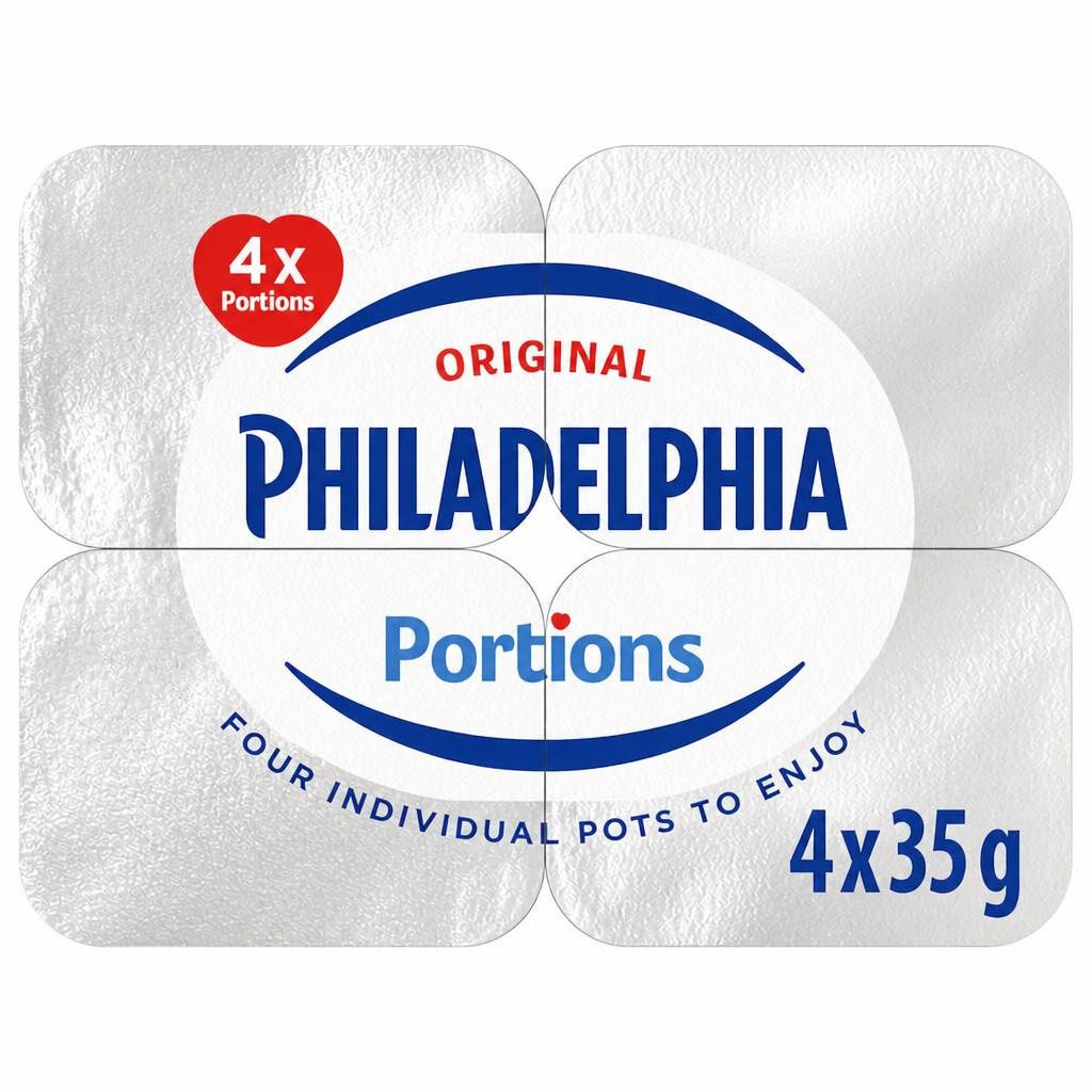 Philadelphia Original Soft Cream Cheese Mini Tub 4 Pack 140G