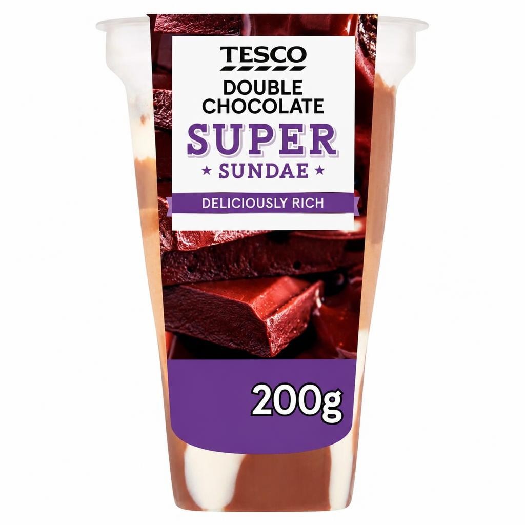 Tesco Double Chocolate Sundae Dessert 200G