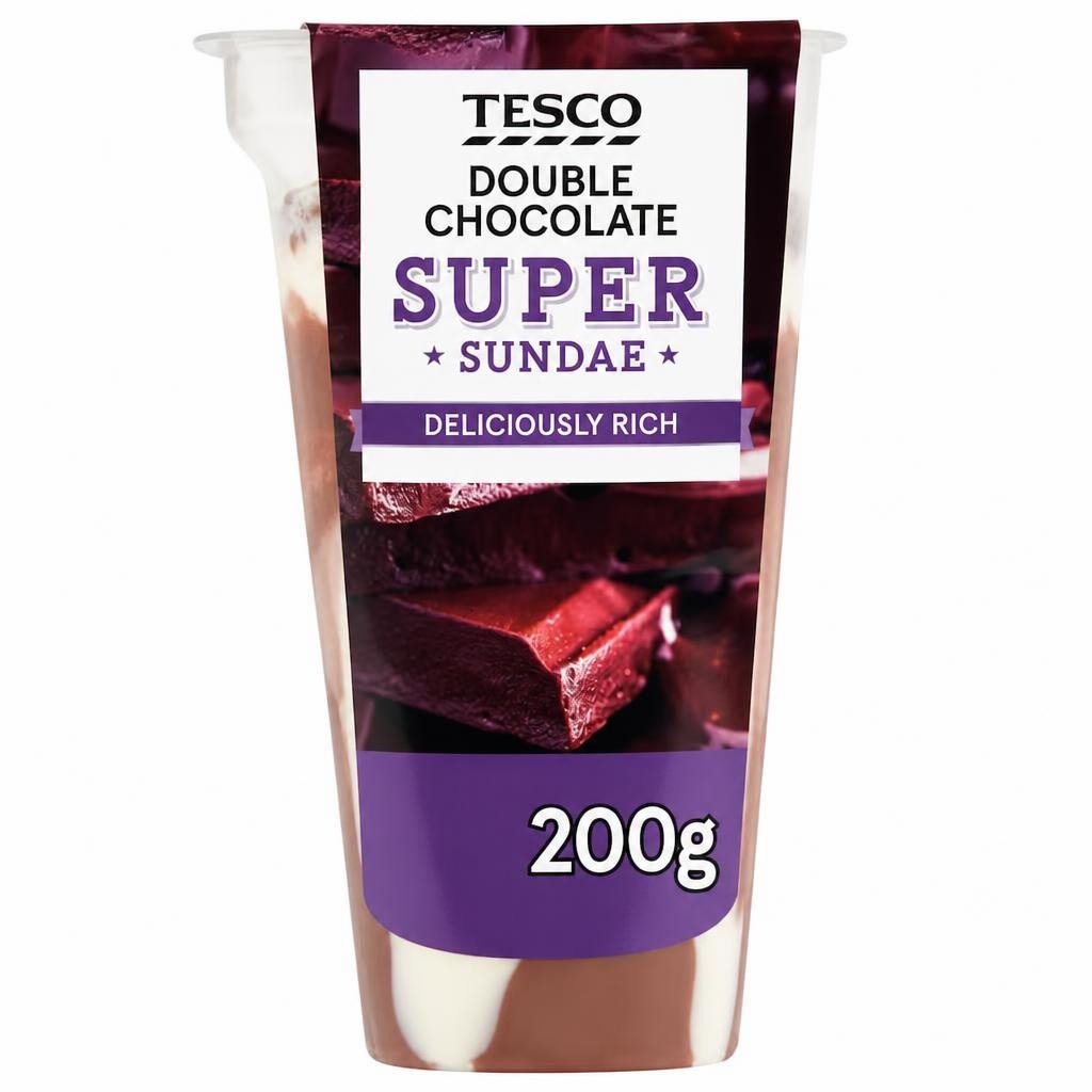 Tesco Double Chocolate Sundae Dessert 200G