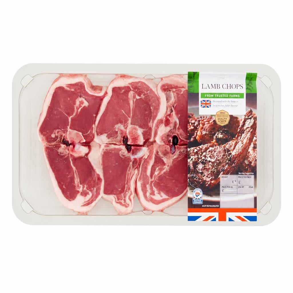 Tesco Lamb Chops 550G