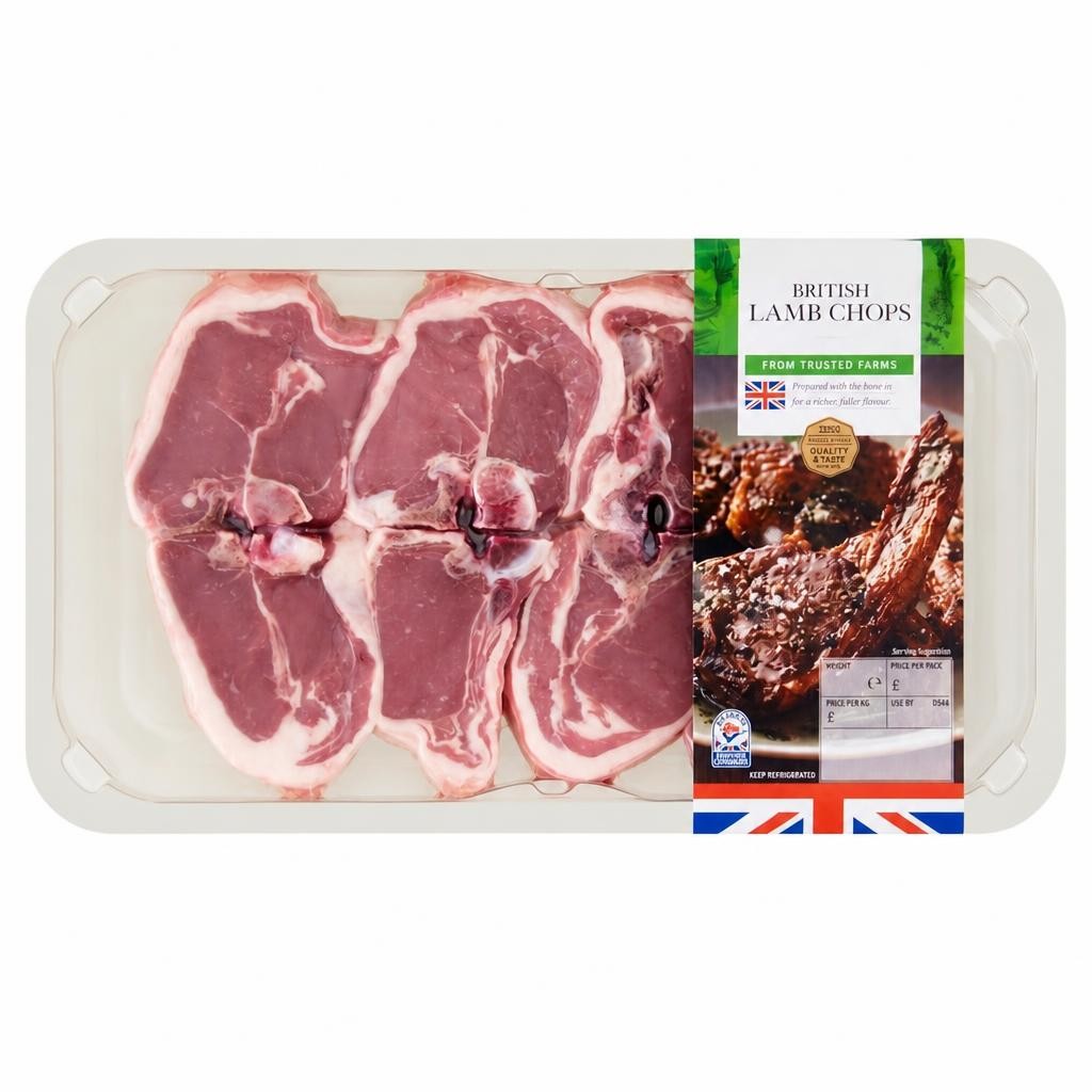 Tesco Lamb Chops 550G