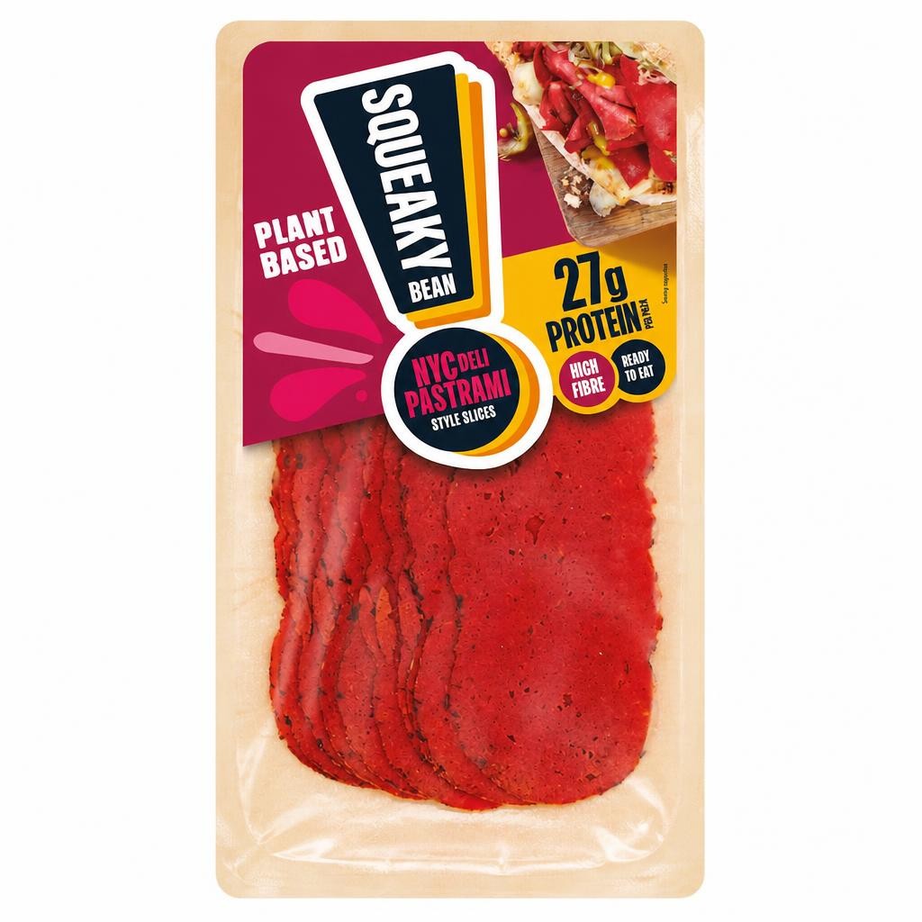 Squeaky Bean Ready To Eat Deli Pastrami Sandwich Slice 90G
