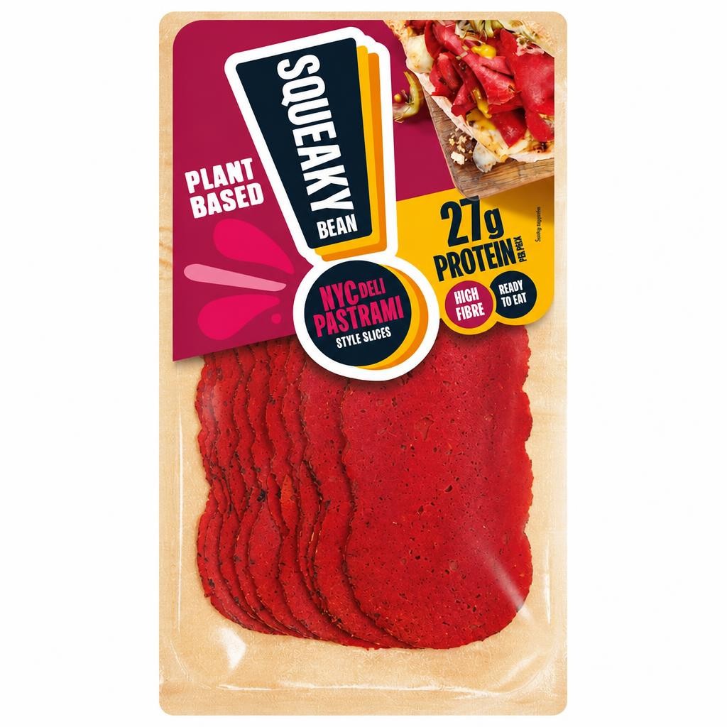 Squeaky Bean Ready To Eat Deli Pastrami Sandwich Slice 90G