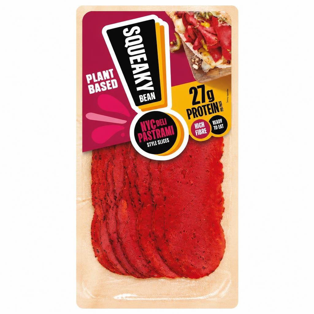 Squeaky Bean Ready To Eat Deli Pastrami Sandwich Slice 90G