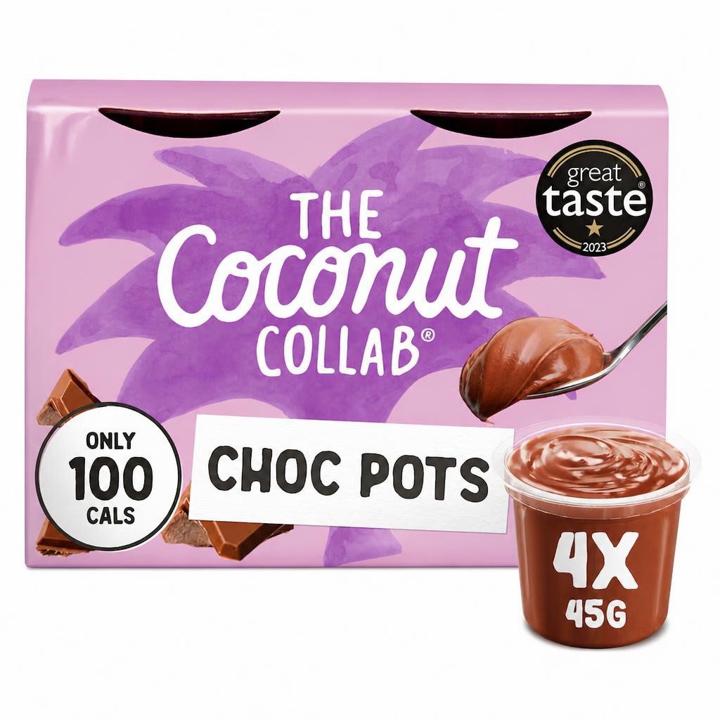 The Coconut Collab Chocolate Pots 4x45g