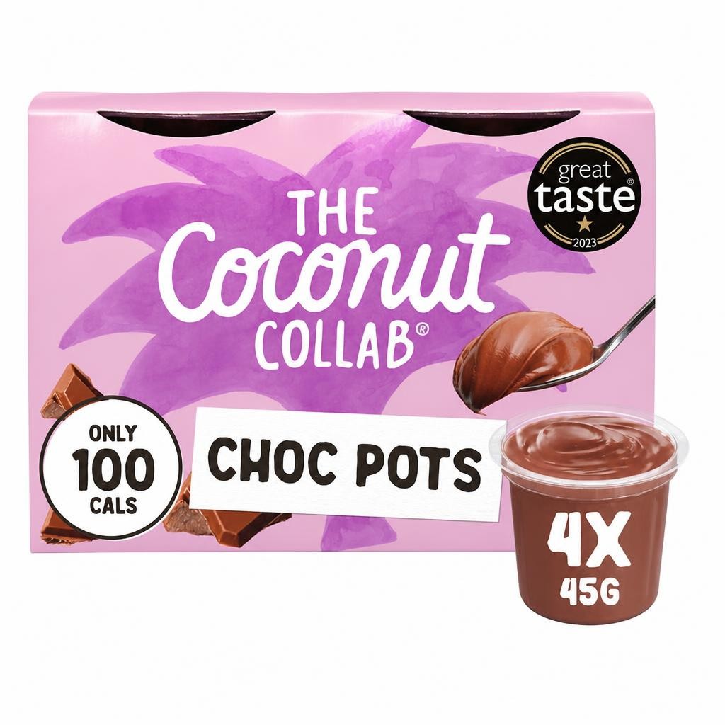 The Coconut Collab Chocolate Pots 4x45g