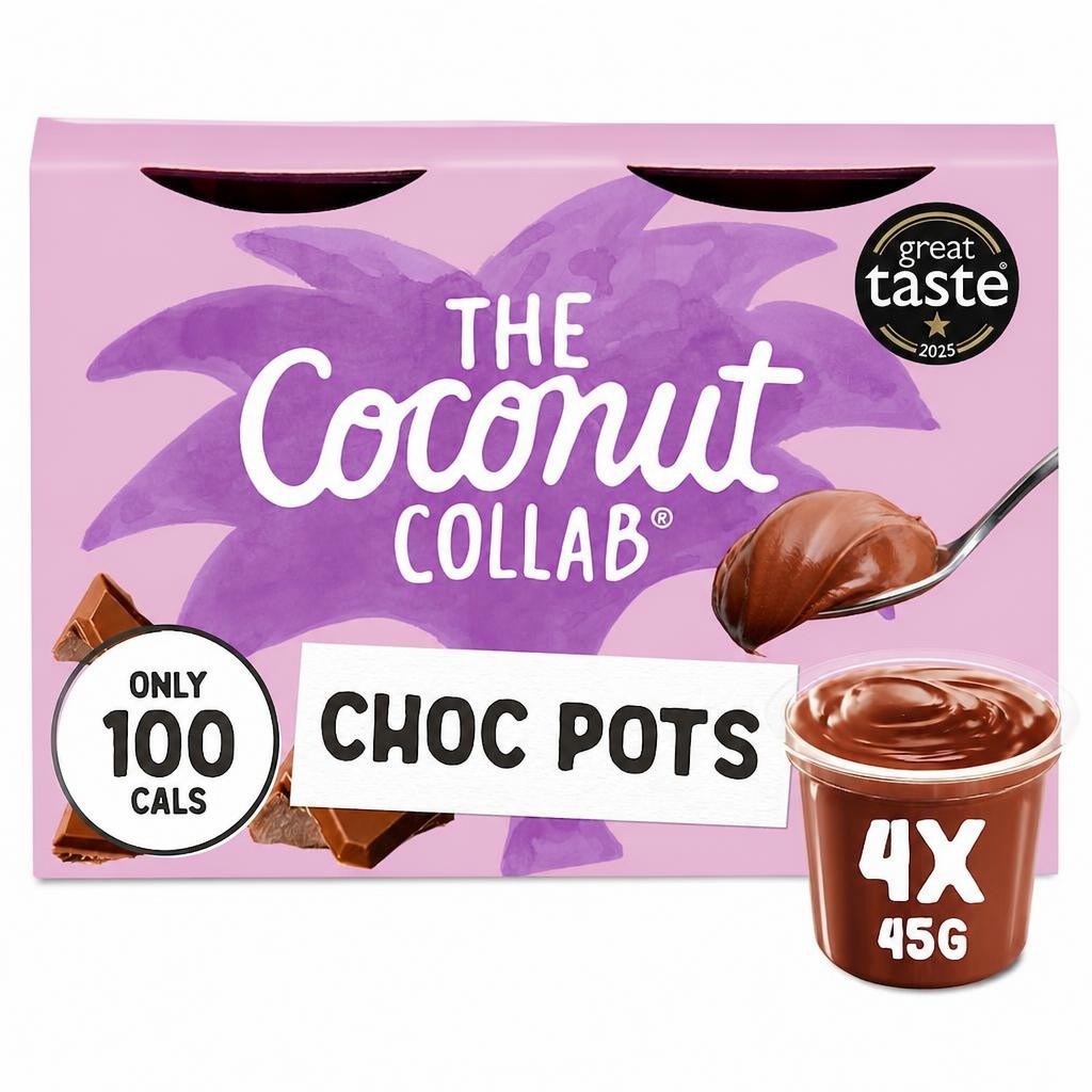The Coconut Collab Chocolate Pots 4x45g