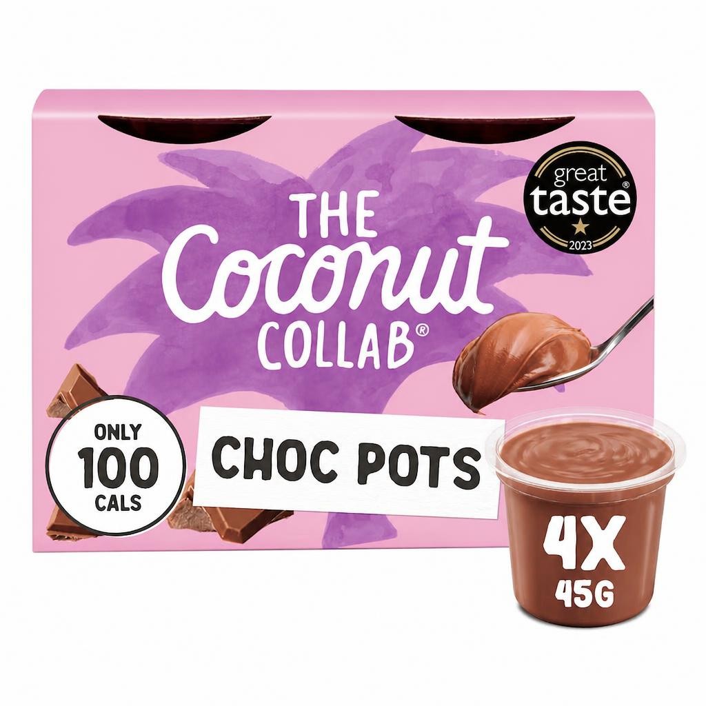 The Coconut Collab Chocolate Pots 4x45g
