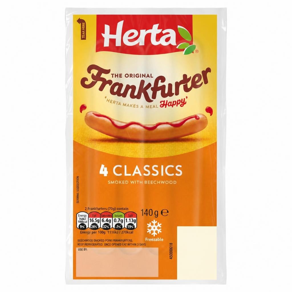 Herta Original Frankfurter Classics 4S 140G
