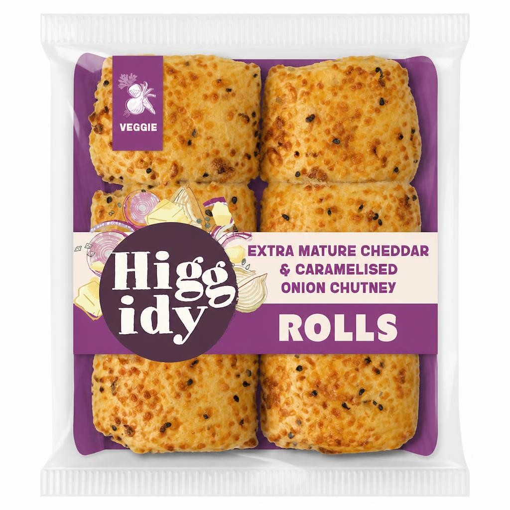 Higgidy Cheddar & Onion Veggie Rolls 160G