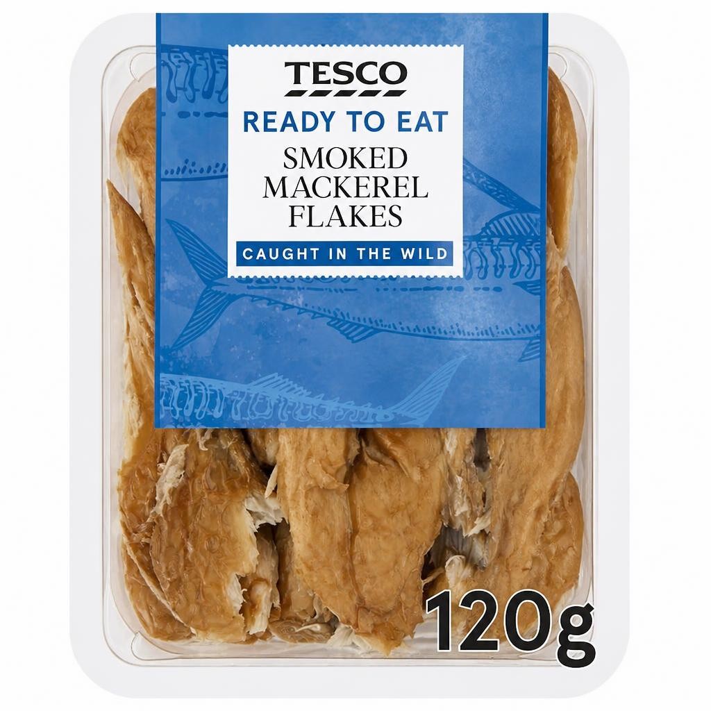 Tesco Smoked Mackerel Flakes 120G