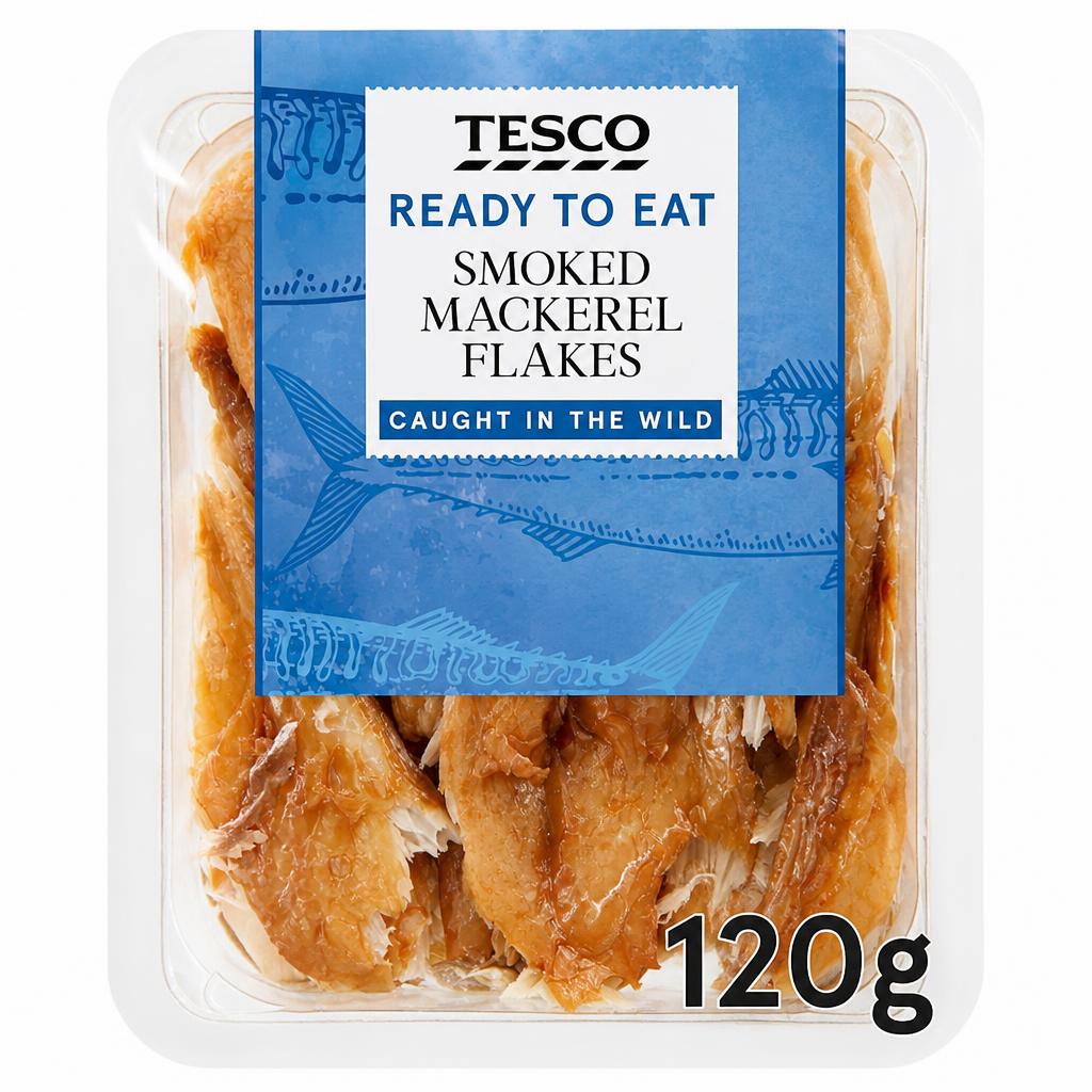 Tesco Smoked Mackerel Flakes 120G