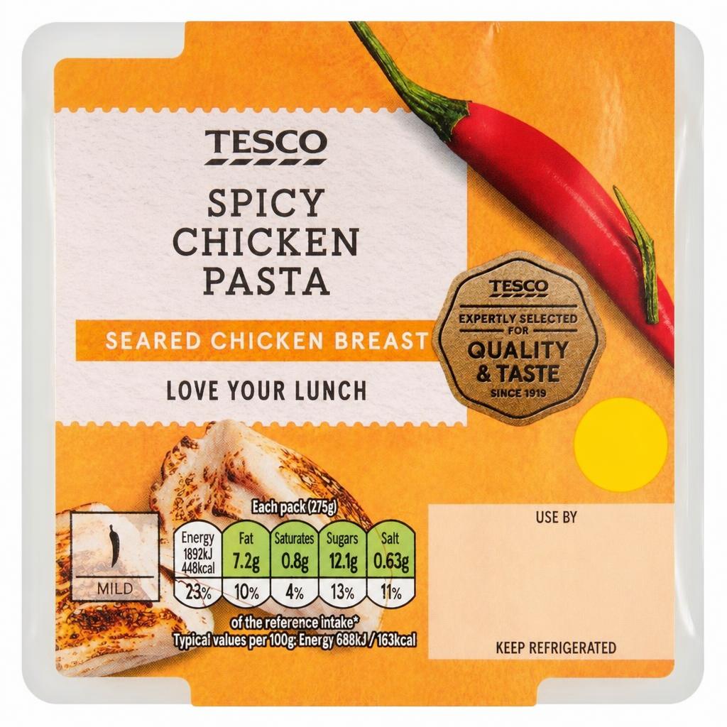 Tesco Spicy Chicken Pasta 275G