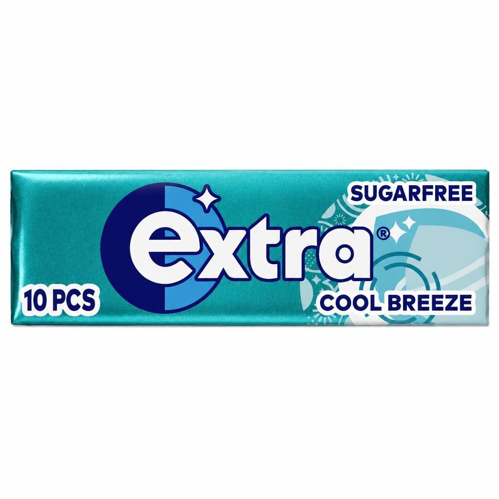 Extra Cool Breeze Sugarfree Chewing Gum 10 Pieces