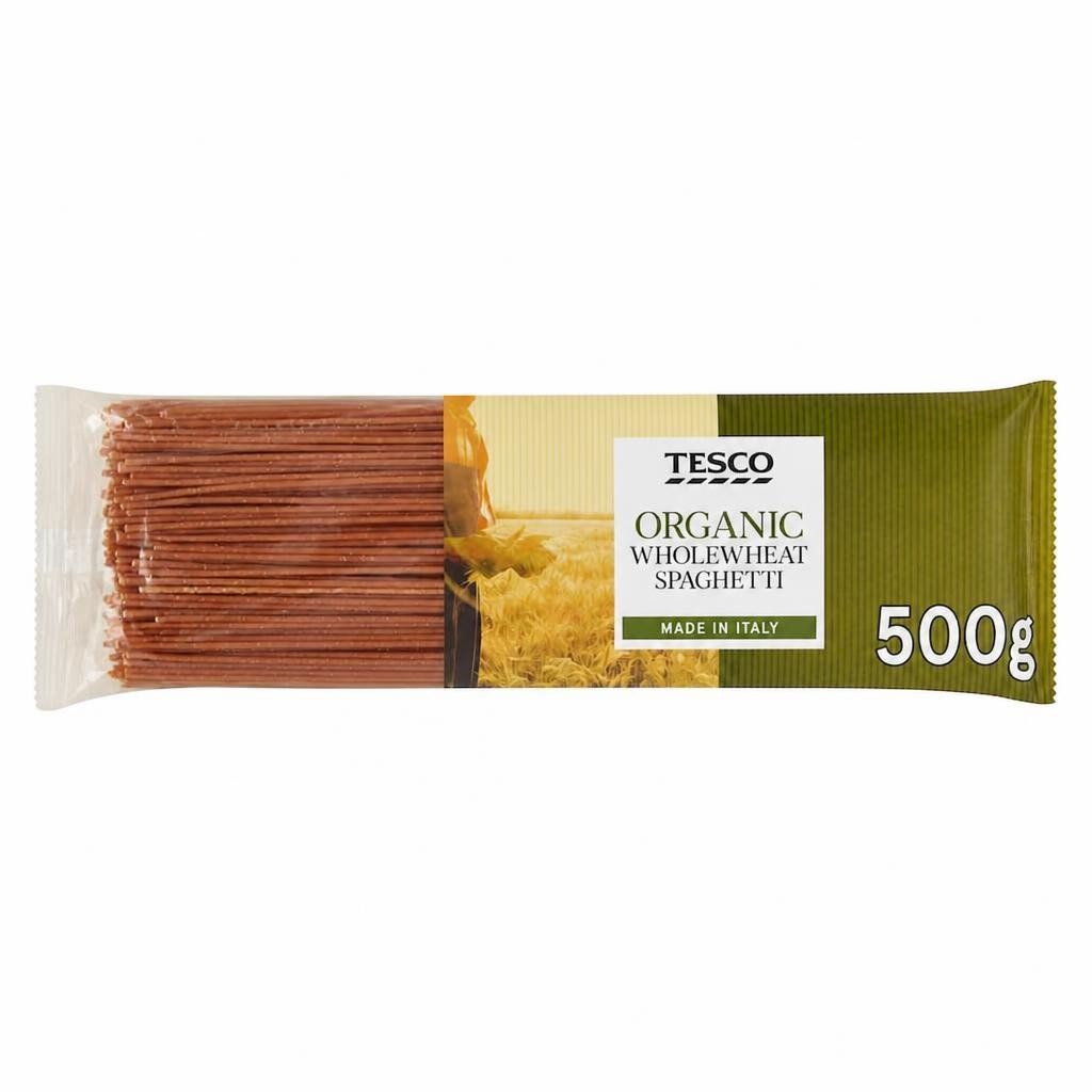 Tesco Organic Wholewheat Spaghetti 500g