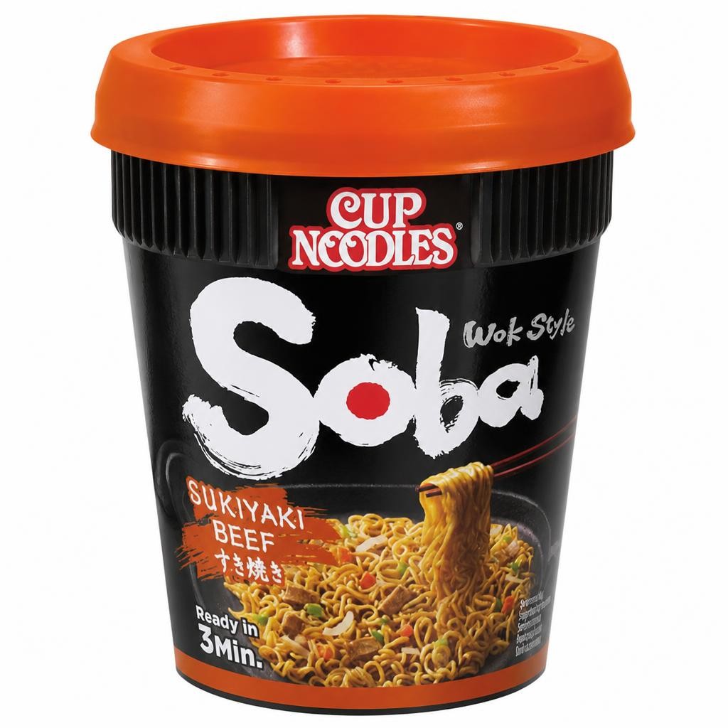 Nissin Soba Cup Sukiyaki Beef 89G
