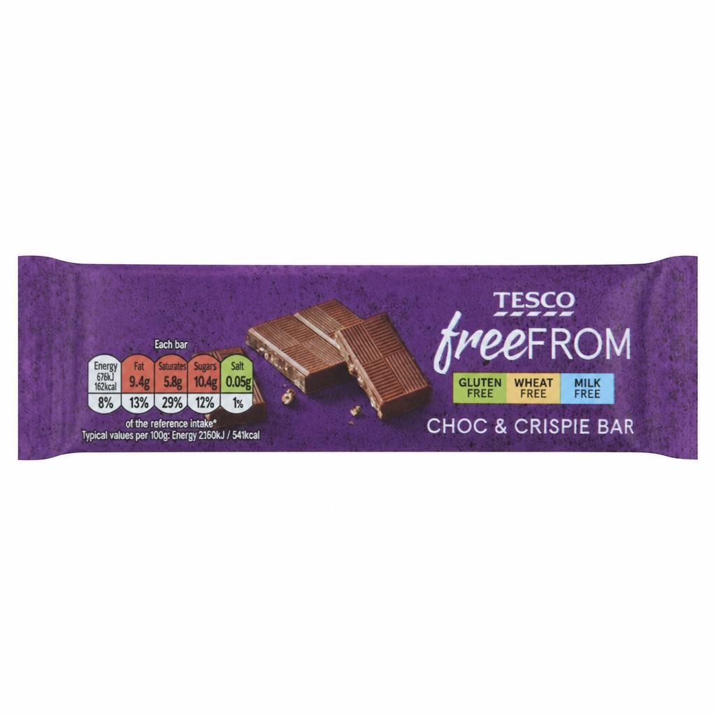 Tesco Free From Chocolate & Crispie Bar 30G