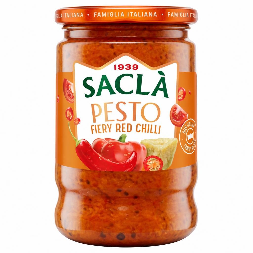 Sacla Fiery Chilli Pesto 190G