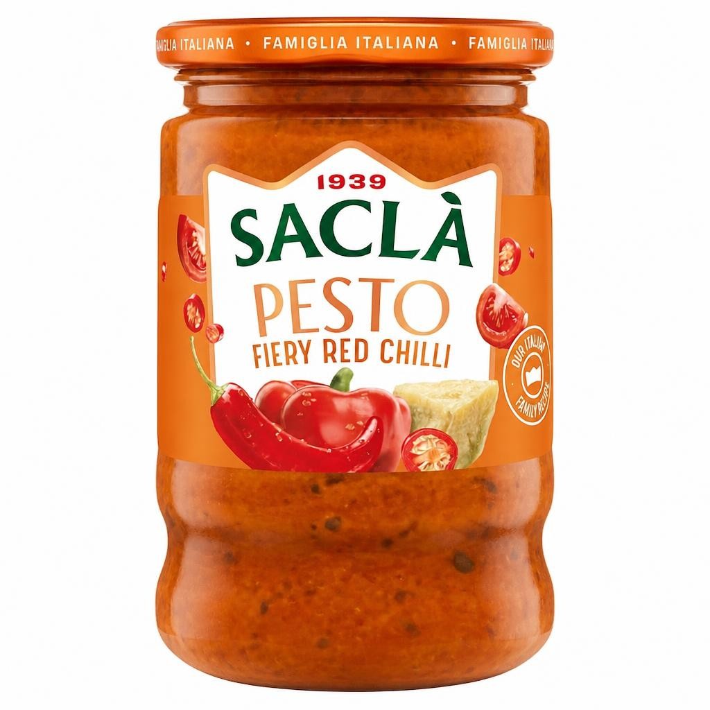 Sacla Fiery Chilli Pesto 190G