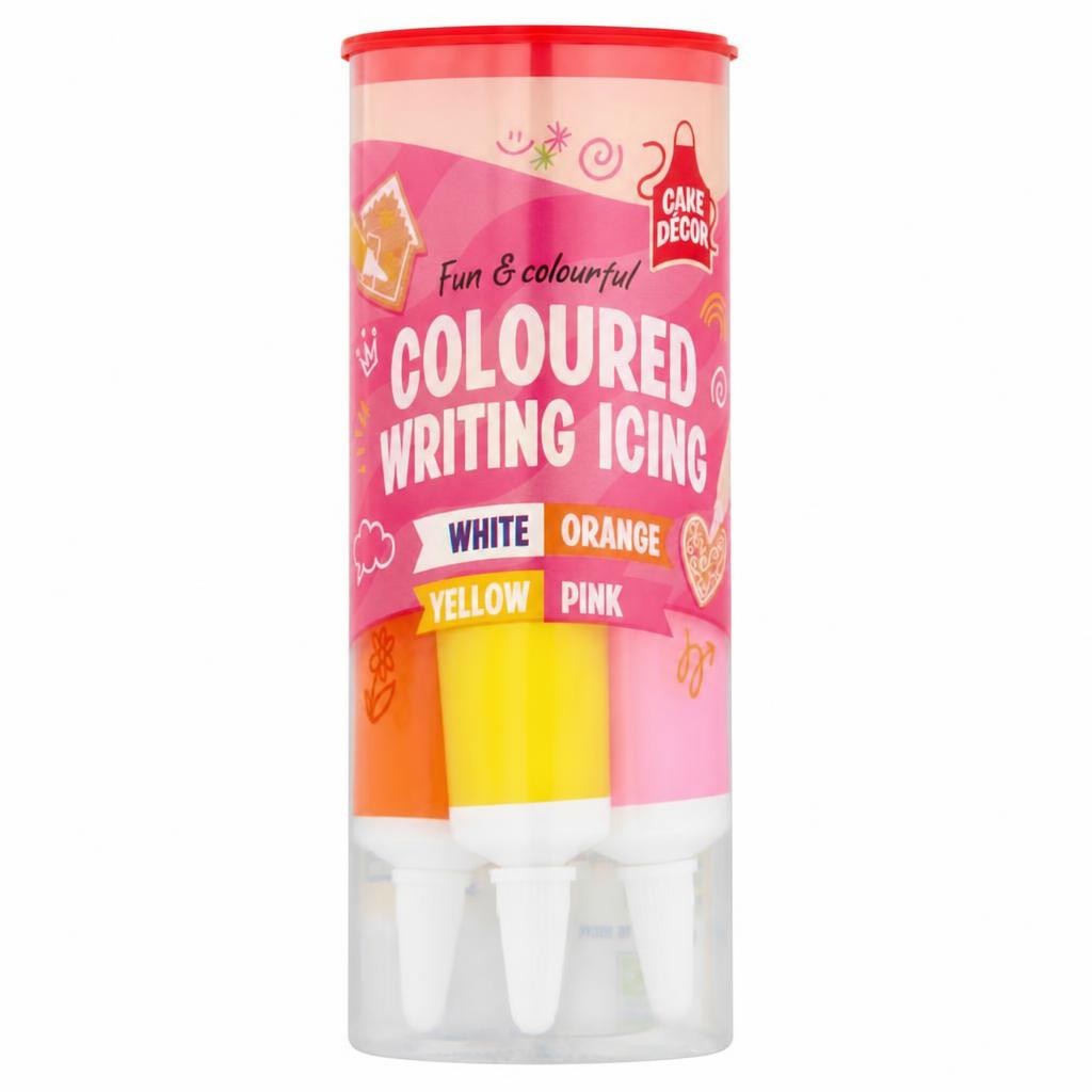 Cake Decor Coloured Writing Icing 76G