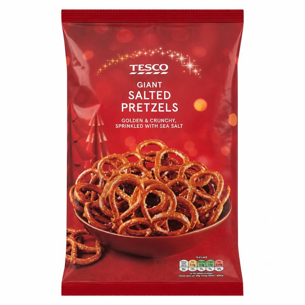 Tesco Giant Pretzels 200G