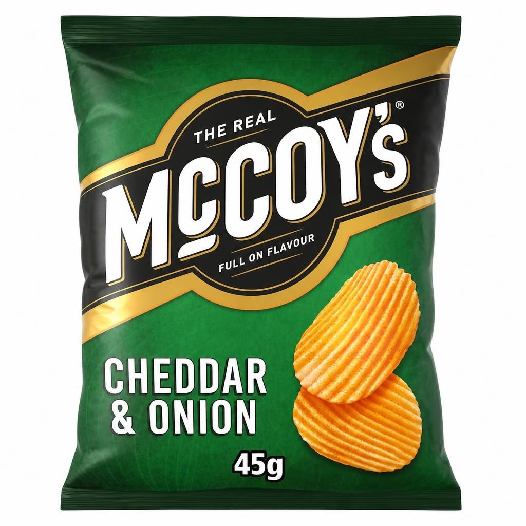 Mccoy's Cheddar & Onion Grab Bag Crisps 45G