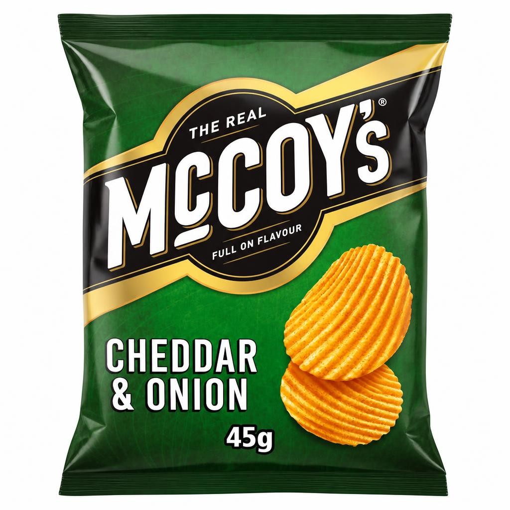 Mccoy's Cheddar & Onion Grab Bag Crisps 45G