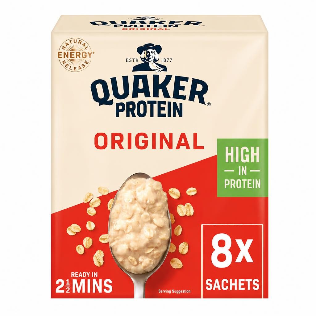 Quaker Protein Oat So Simple Original Porridge Sachets 8x37.75g