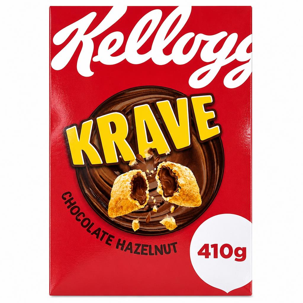 Kellogg's Krave Chocolate Hazelnut Breakfast Cereal 410g