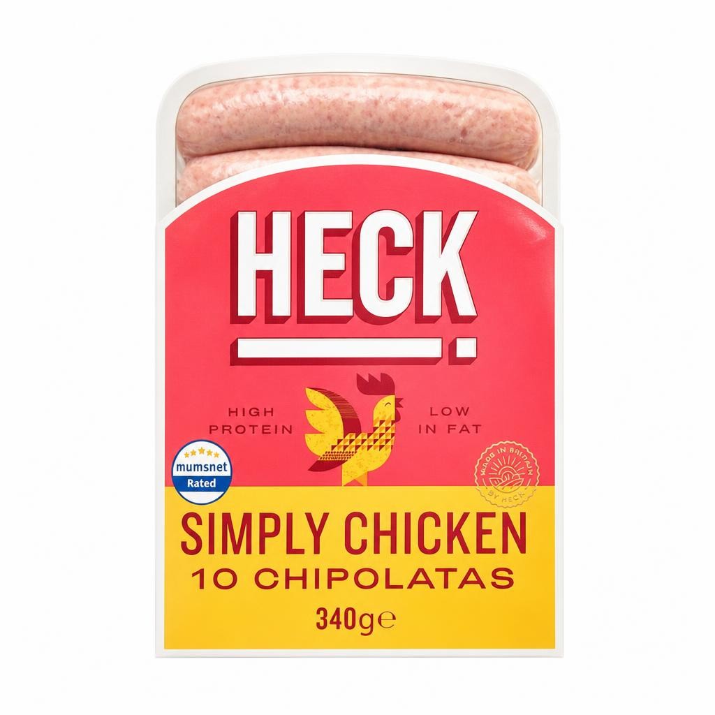 Heck Simply Chicken Chipolatas 340G