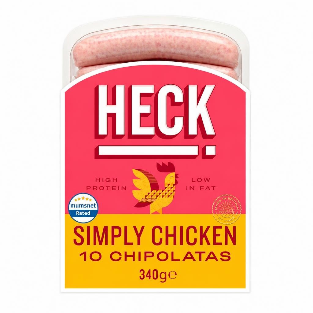 Heck Simply Chicken Chipolatas 340G