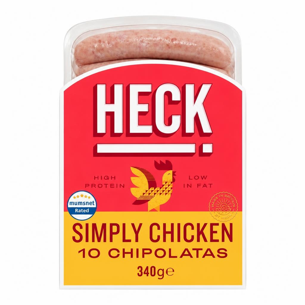 Heck Simply Chicken Chipolatas 340G