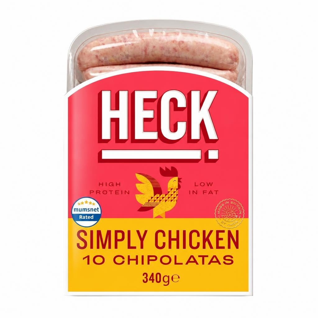 Heck Simply Chicken Chipolatas 340G