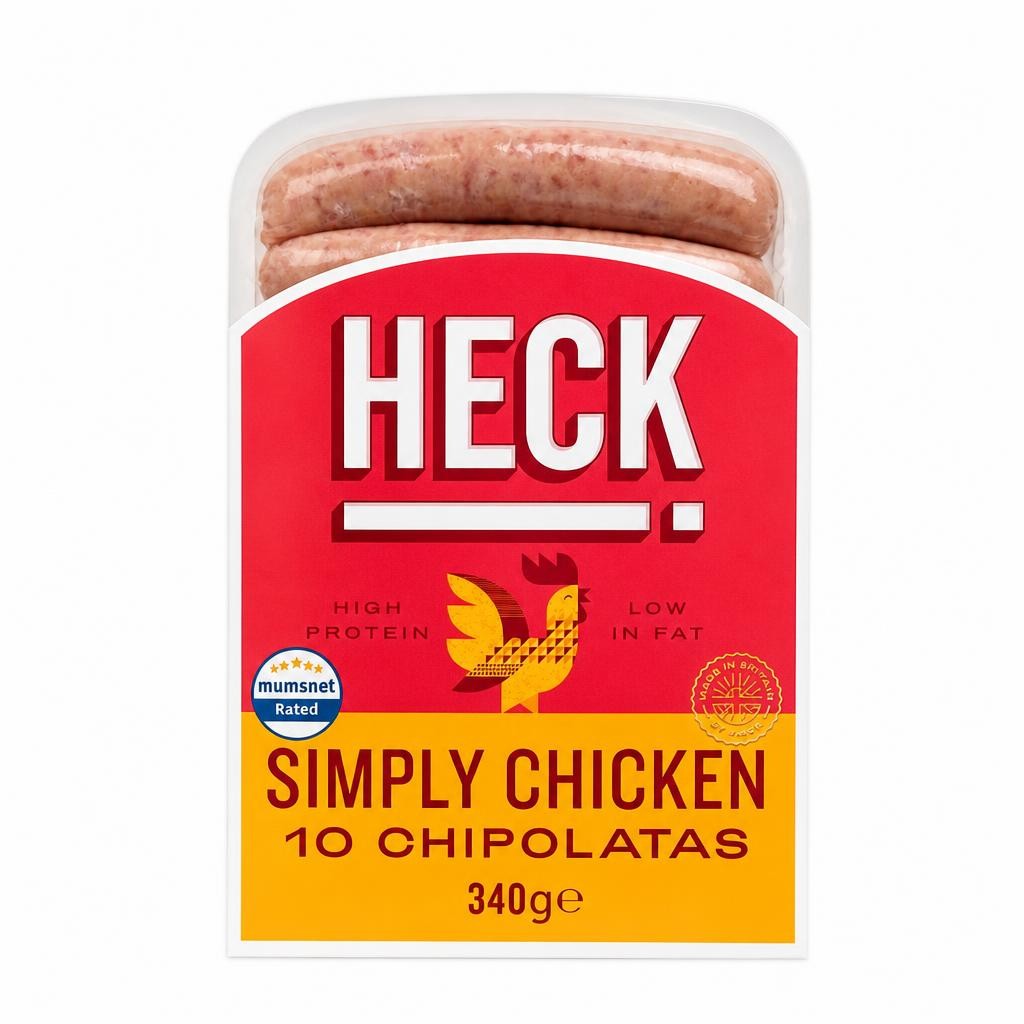 Heck Simply Chicken Chipolatas 340G
