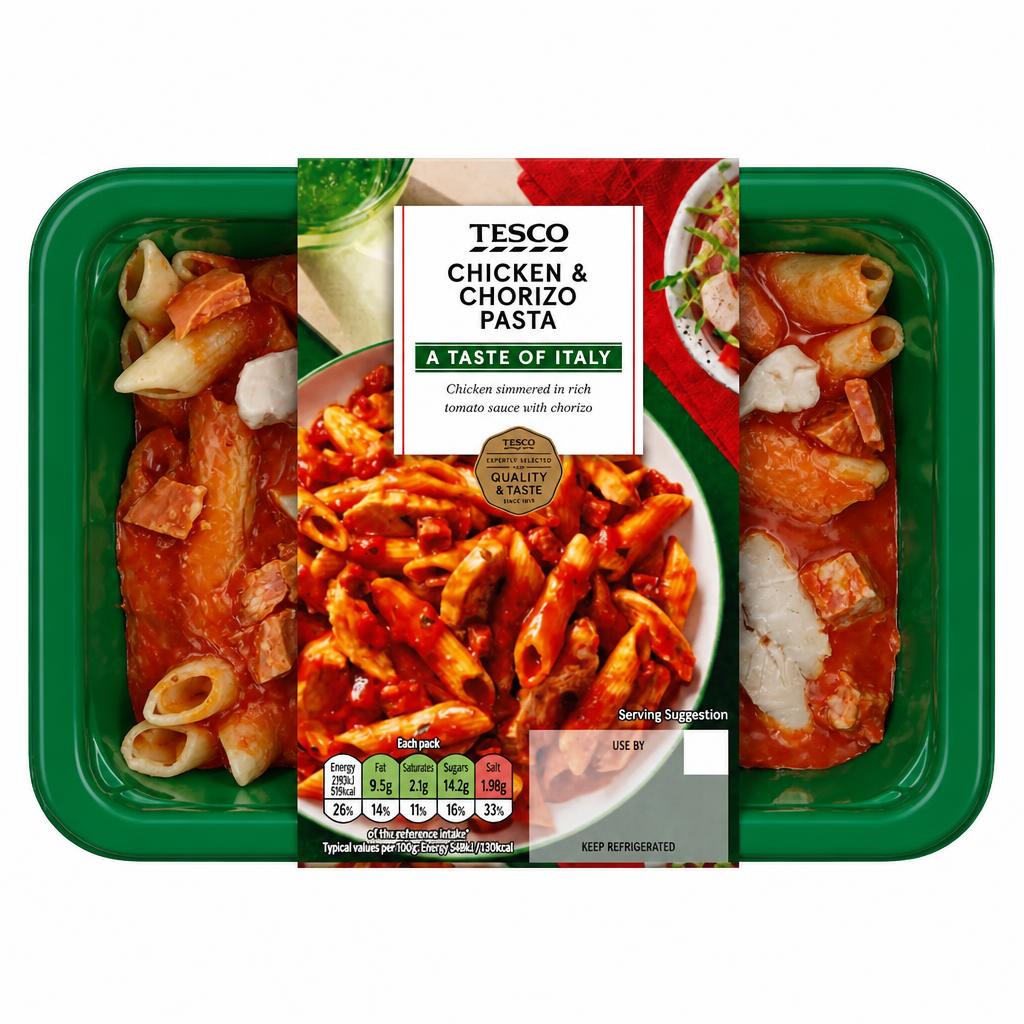 Tesco Chicken & Chorizo Pasta 400G