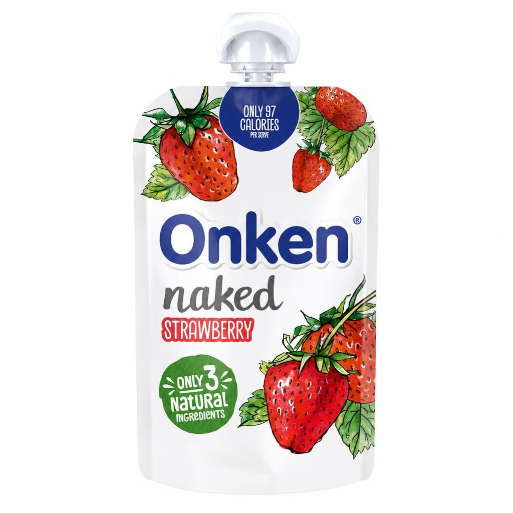 Onken Naked Strawberry Yogurt Pouch 110G