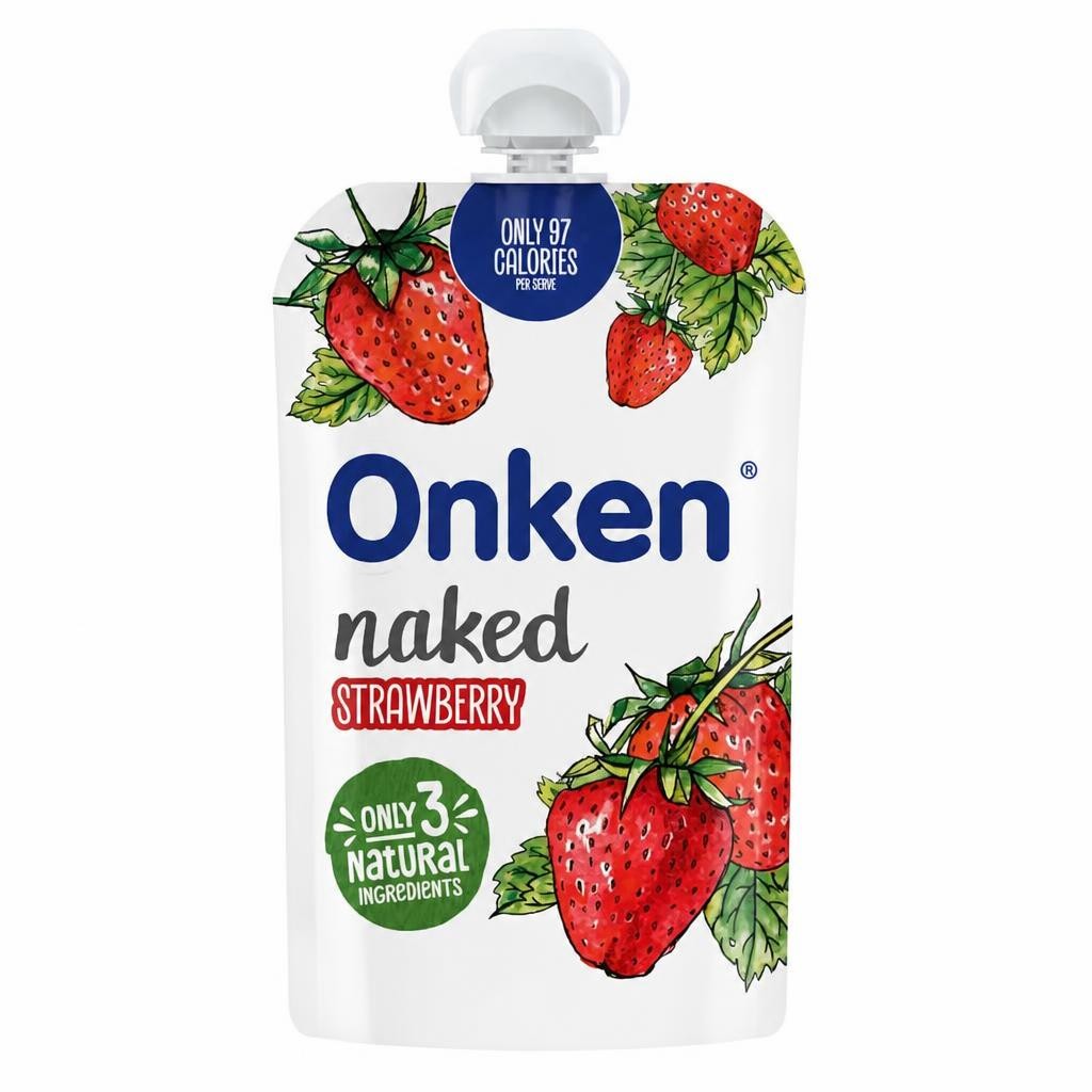 Onken Naked Strawberry Yogurt Pouch 110G