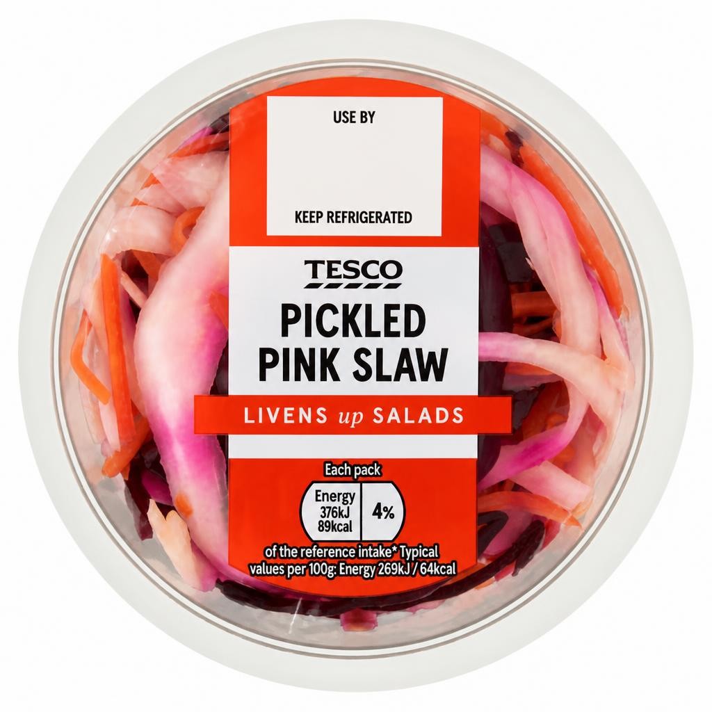 Tesco Pickled Pink Slaw 140G