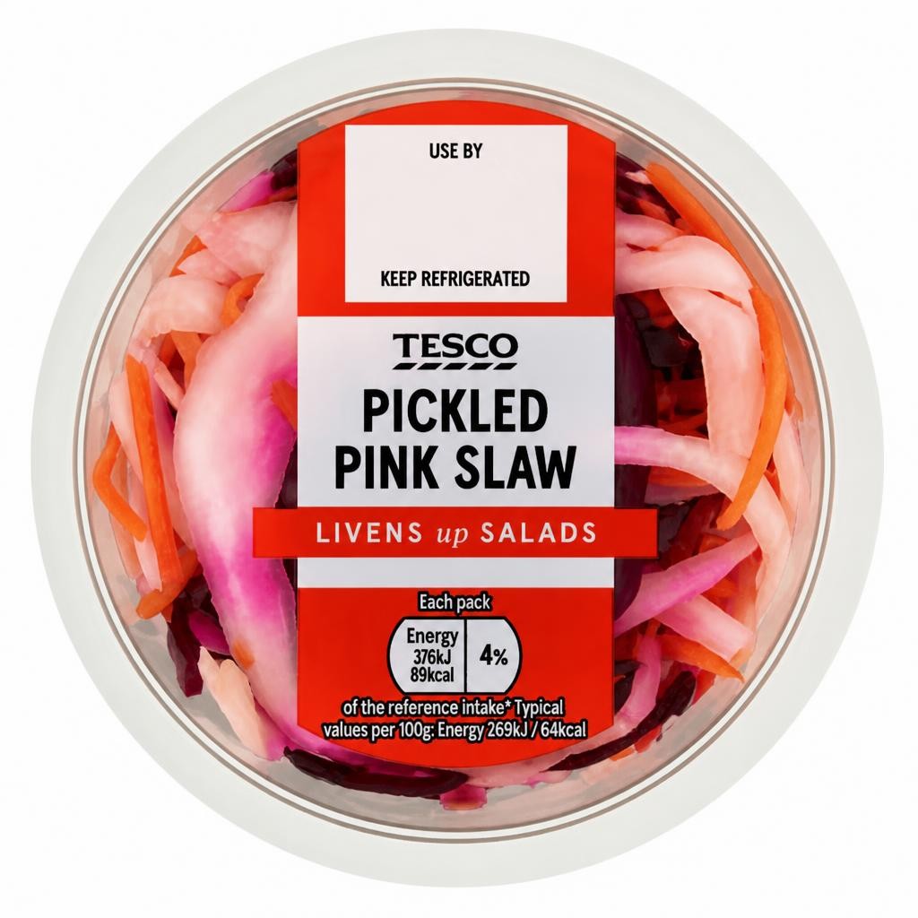 Tesco Pickled Pink Slaw 140G