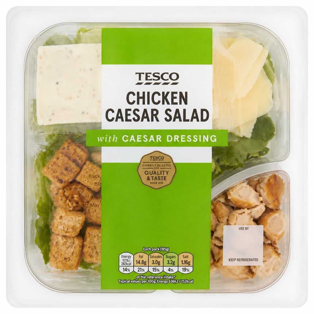 Tesco Chicken Caesar Salad 185G