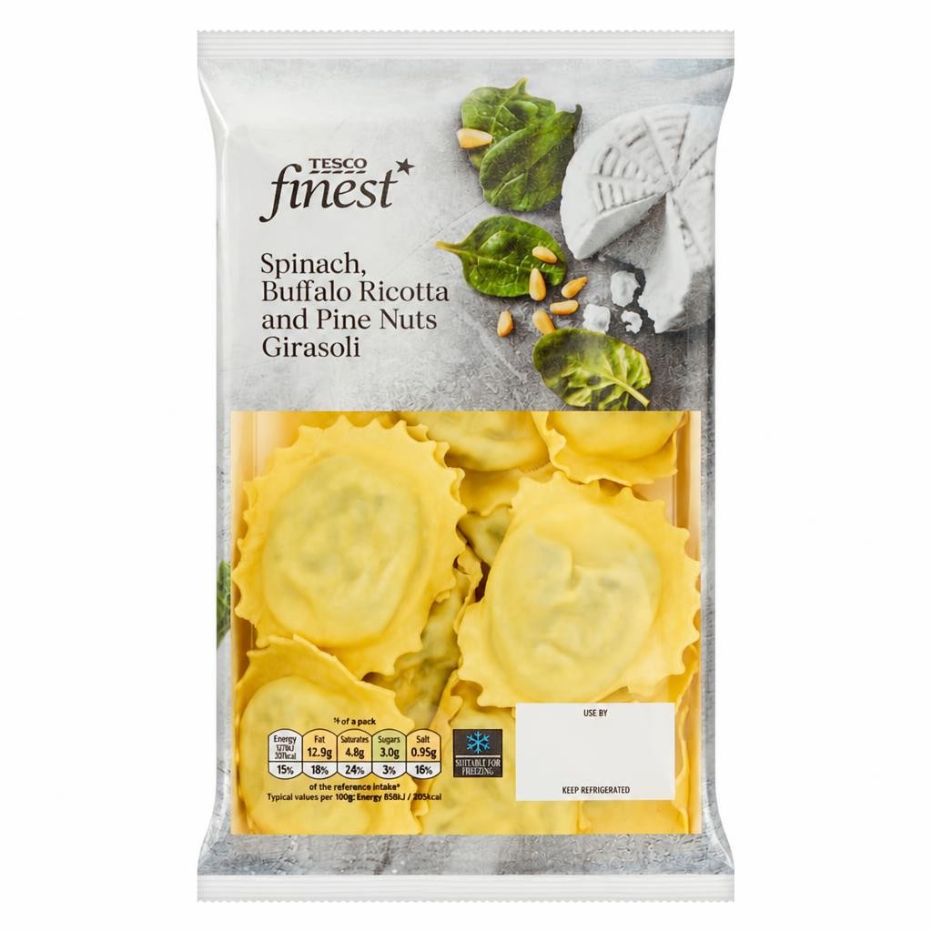 Tesco Finest Spinach Ricotta Girasoli 250G