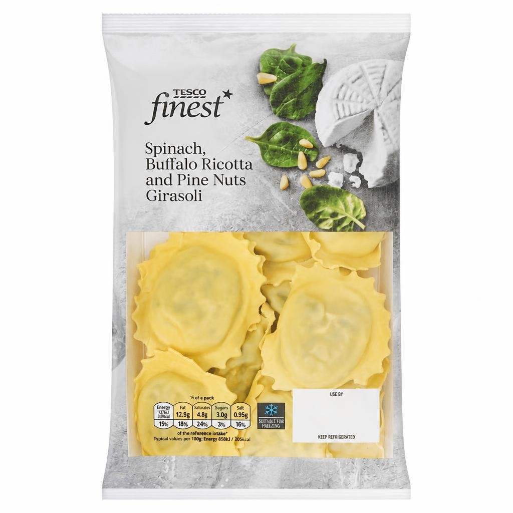 Tesco Finest Spinach Ricotta Girasoli 250G