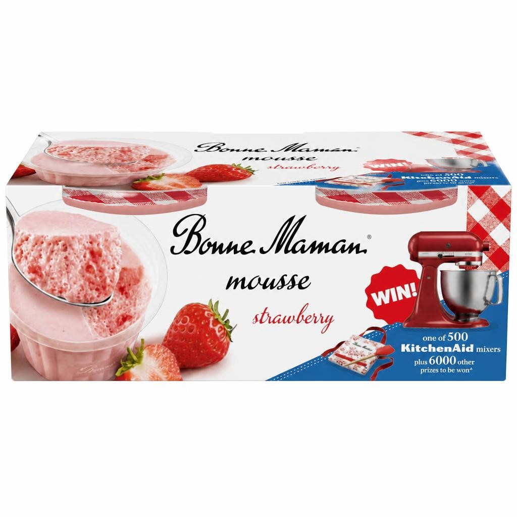 Bonne Maman Strawberry Mousse 2 x 70g