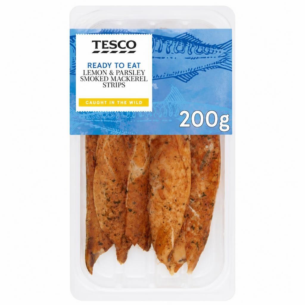 Tesco Lemon & Parsley Smoked Mackerel Strips 200G