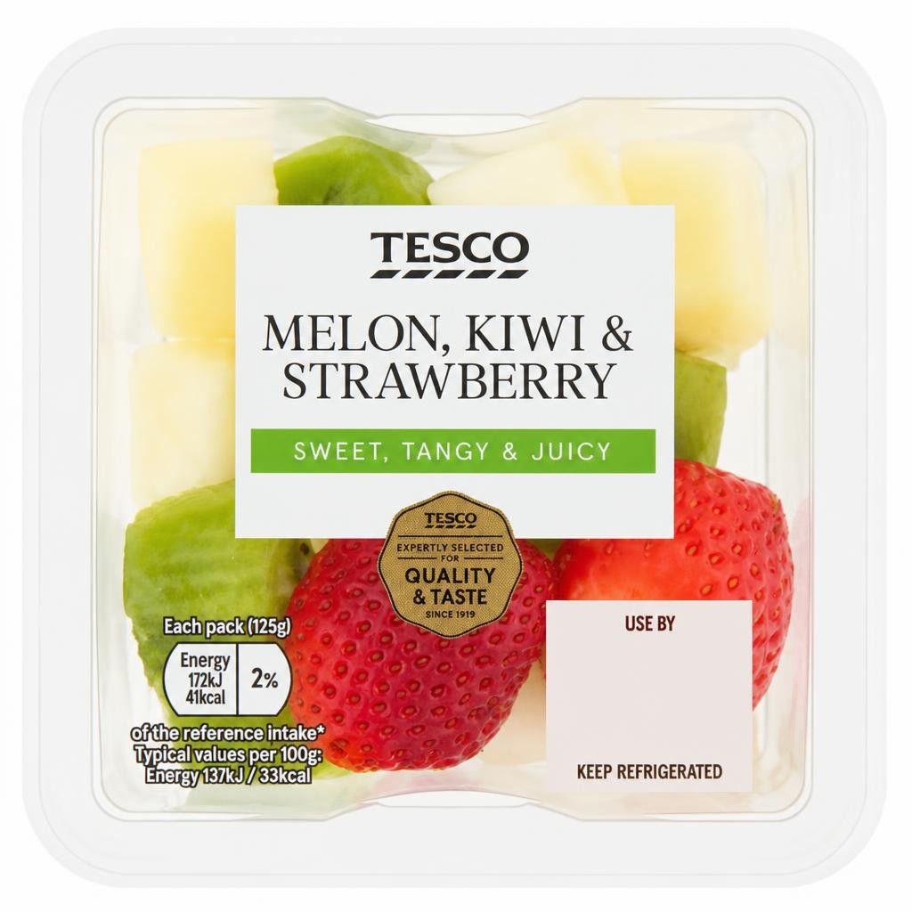 Tesco Melon, Kiwi & Strawberry 125g